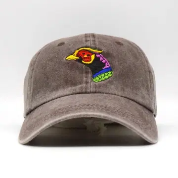 새상품 오리지널 자수 베이스볼 캡 꿩 새 애니멀 아웃도어