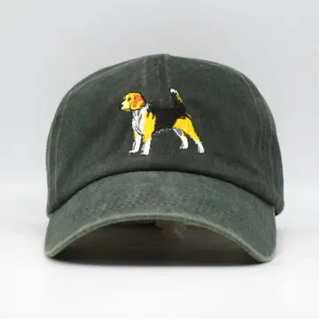 새상품 오리지널 자수 베이스볼 캡 비글 강아지 구제 의류 애니멀