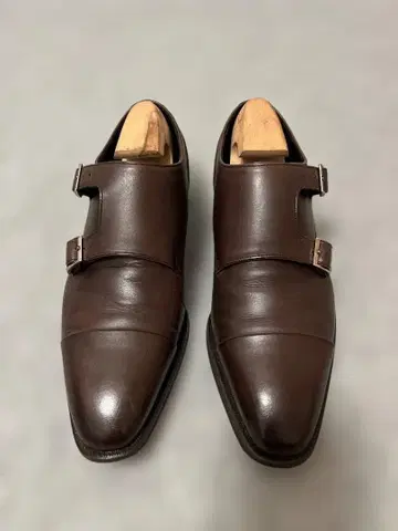 SHETLAND FOX 더블 몽크 신발 버건디