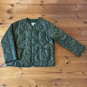 안티컬처 차이나 버튼 충전솜 자켓 아우터 카키 M