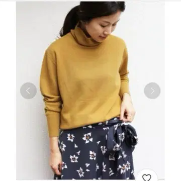 캐시미어 터틀넥 풀오버