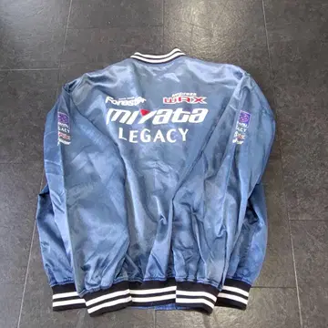 [ 빈티지 SUBARUSPORTS ] 나일론 자켓 Y2K 블루 메탈