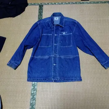 90s BRONZE AGE 데님 자켓 커버올 usa제