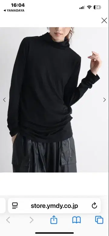 메독 터틀넥 티셔츠 야마다야