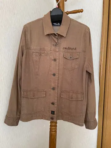 Topys 브라운 자수 캐주얼 자켓