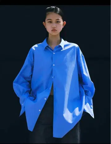 h'eres x semoh DRESS CUFFS SHIR 블루