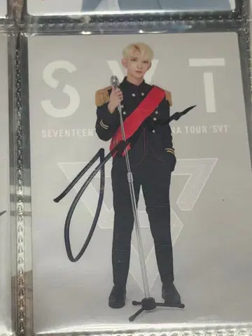 SEVENTEEN 조슈아 친필 사인 트레이딩 카드