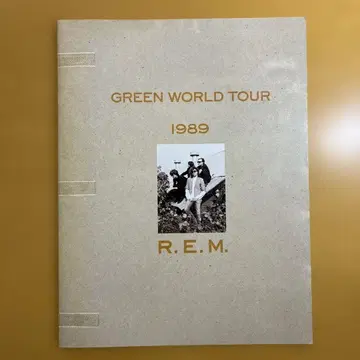 R.E.M. GREEN WORLD TOUR 1989년 팜플렛