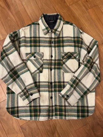60s TOWNCRAFT 체크 무늬 플란넬 셔츠 L 사이즈