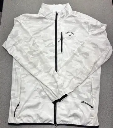 캘러웨이 윈드 브레이커 화이트 카모 패턴 골프웨어 3L