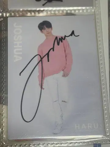 조슈아 사인 포함 트레이딩 카드 SEVENTEEN