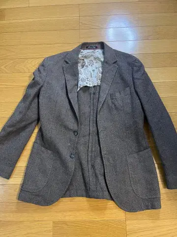 브라운 테일러드 자켓 이탈리아제