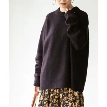 새상품급 NOBLE 노블 YAK 니트 브라운