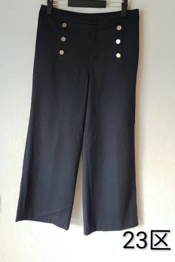 23구 네이비 울 마린 팬츠 골드 버튼 빅 사이즈