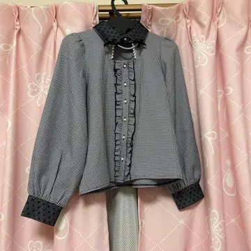 팔엘프 하운드투스 체크 블라우스 / 지뢰계 양산형