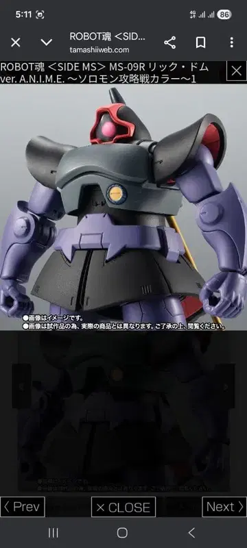 MS-09R 릭 돔 ver. A.N.I.M.E.