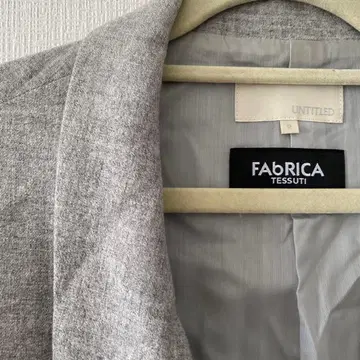 UNTITLED 그레이 더블 브레스트 체스터 코트