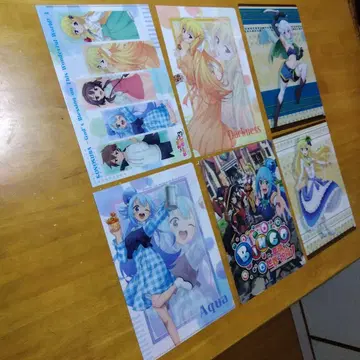 이 멋진 세계에 축복을! A-4 클리어 파일 묶음 판매 총 6장