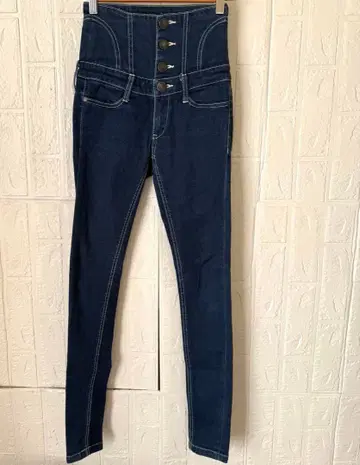 에모다 EMODA 스키니 데님 팬츠 청바지 하이웨스트