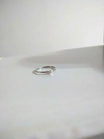 k10 WG 하트 다이아몬드 반지 #9, 8호