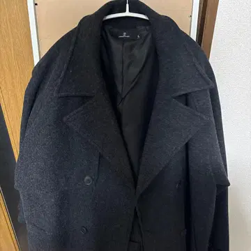 MONO-MART 다크 그레이 체스터 코트 L