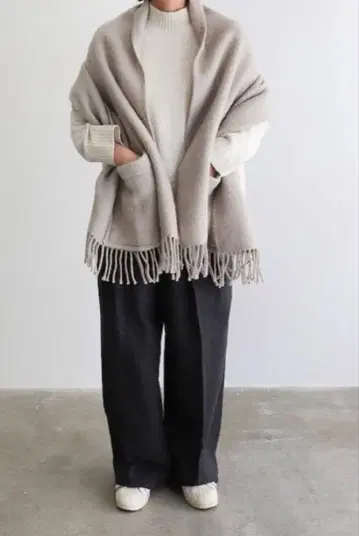 라푸안칸크리 포켓 숄 대형 스톨 담요