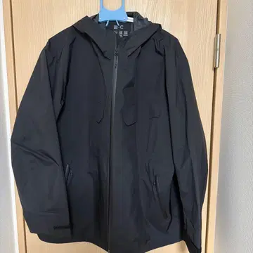 유니클로C 블록테크 후드티 블랙 XL