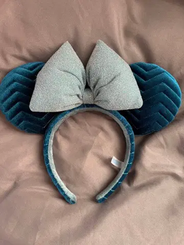 미키 귀 머리띠 다크 틸