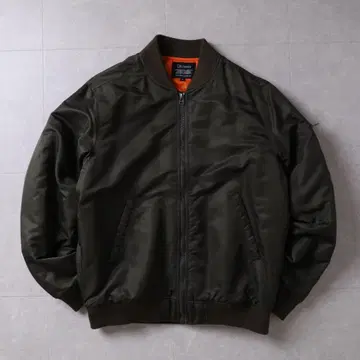 GILEVANS 올리브 MA-1 플라이트 자켓 아우터 L 충전솜 포함