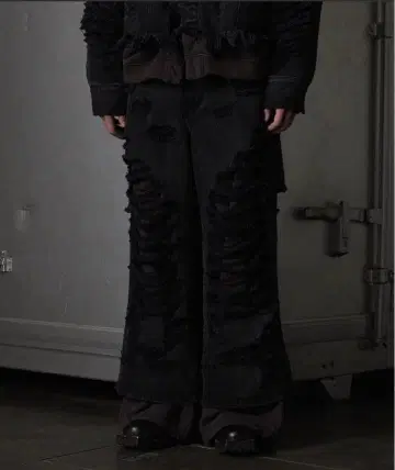 GRANCY 맨투맨 도킹 데님 팬츠