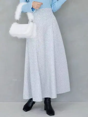 머큐리 듀오 레이스업 트위드 스커트