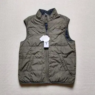 FIRST DOWN 충전솜 베스트 슬리브리스 카키 미사용 택 포함