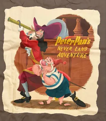후크 선장 & 스미 Peter Pan's T셔츠