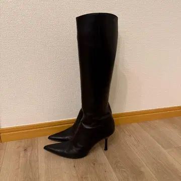 프라이빗 라벨 천연 가죽 롱 부츠