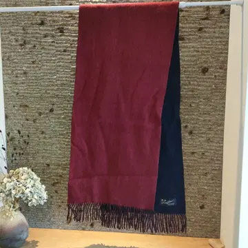 King Deer 캐시미어 100 머플러 레드/블랙