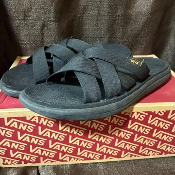 Teva 크로스 스트랩 샌들 블랙 27cm