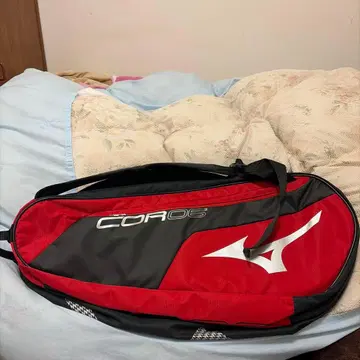 Mizuno 테니스 라켓 백 레드/블랙