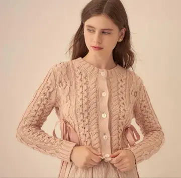 DEICY 리본 니트 가디건