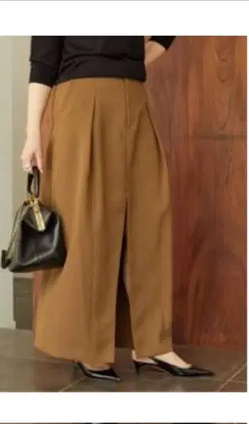 Plage RIAM 볼륨 스커트 카키