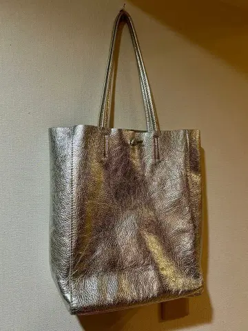 LAURA DI MAGGIO 실버 토트백 & 파우치 세트