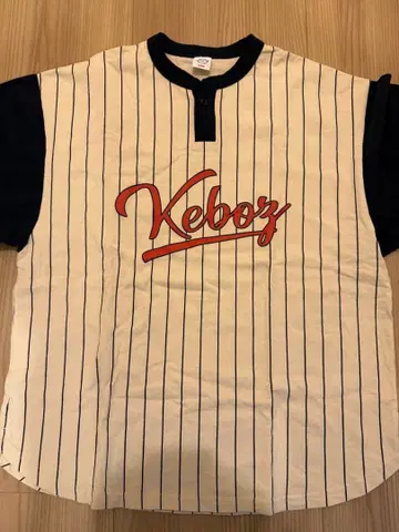 KEBOZ 스트라이프 헨리넥 S/S 티