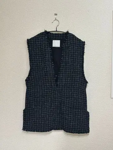 트위드 노카라 베스트 GALLARDAGALANTE