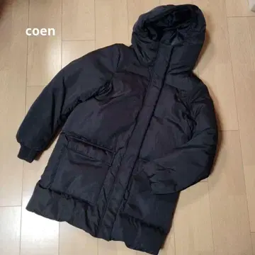 coen 후드 부착 다운 자켓 M 사이즈