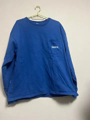 스머프 긴팔 티셔츠 파랑