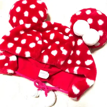 미니 미니 마우스 도트 폼폼 포함 팬캡