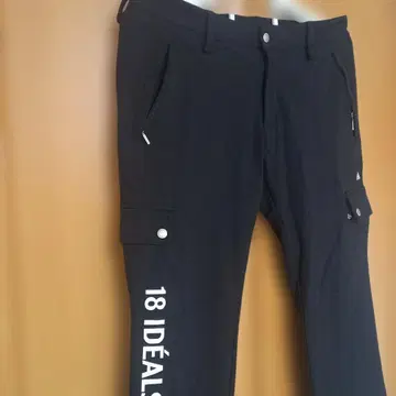 르꼬끄 블랙 스트레치 속기모 팬츠 포켓 부착