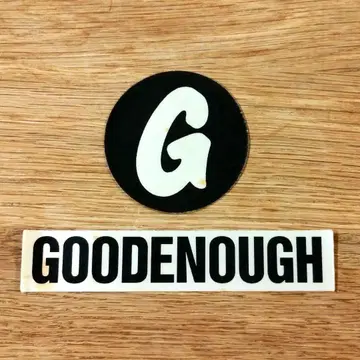GOODENOUGH 패브릭 스티커 2장 세트