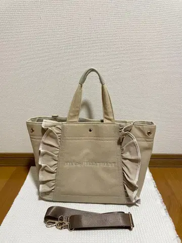 JILLbyJILLSTUART 프릴 토트 대형 모카