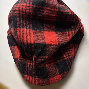 빨검 체크 베레모