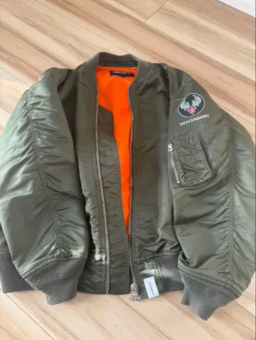 DESCENDANT 플라이트 자켓 MA-1 올리브